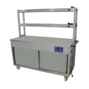 Food Warmer Cart With 2 Tier Heated Gantry