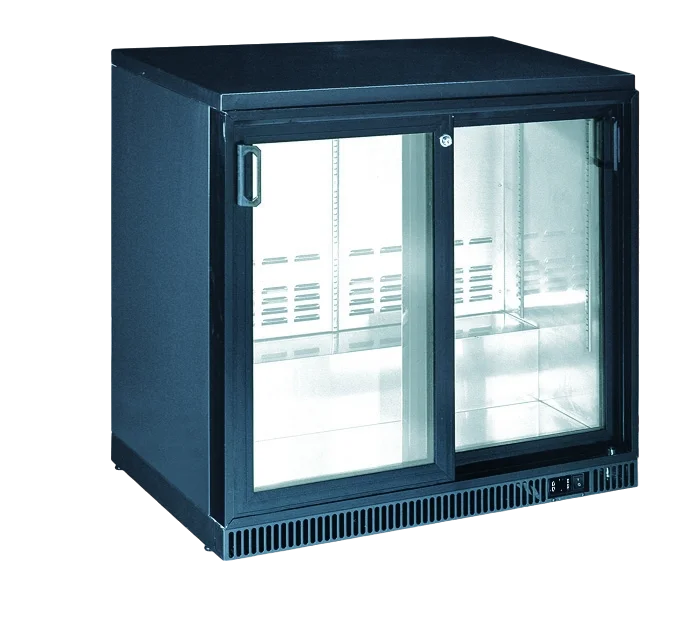 Double Sliding Door 210 Litre Back Bar Cooler – BKB-2DSL-CH - Image 2