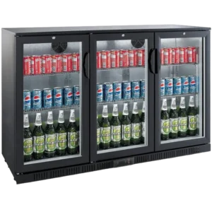 Triple Hinged Door 315 Litre Back Bar Cooler – BKB-3D-CH