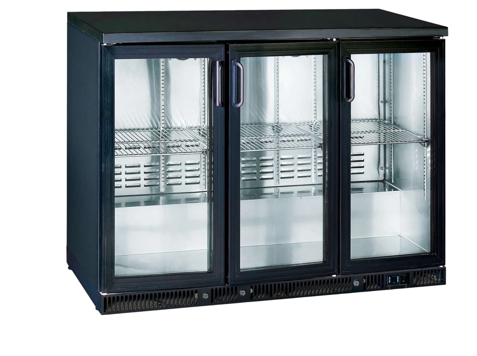 Triple Hinged Door 315 Litre Back Bar Cooler – BKB-3D-CH - Image 3
