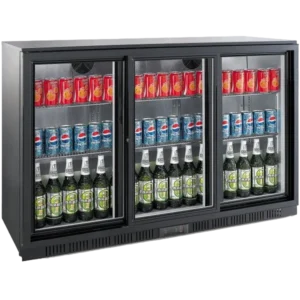 Triple Sliding Door 315 Litre Back Bar Cooler – BKB-3DSL-CH