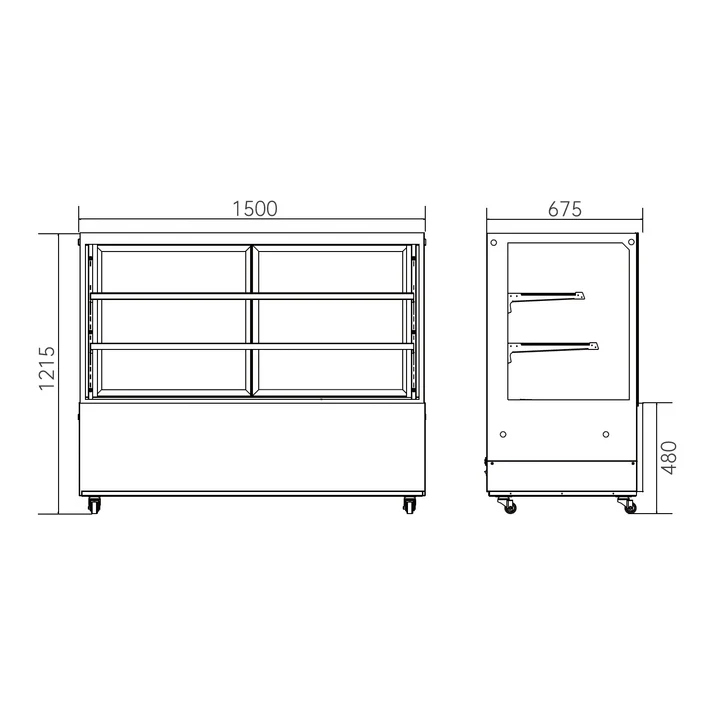 150cm Commercial Cake Display Fridge – HA-1500Z - Image 3