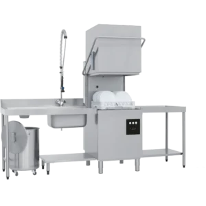 Entry Level Electromechincal 500mm Basket Hood Dishwasher, Gravity Drain – JET100