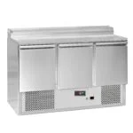3 Door Stainless Steel Pizza Prep Counter – PREP-368L-3DCH - Image 5