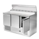 3 Door Stainless Steel Pizza Prep Counter – PREP-368L-3DCH - Image 6