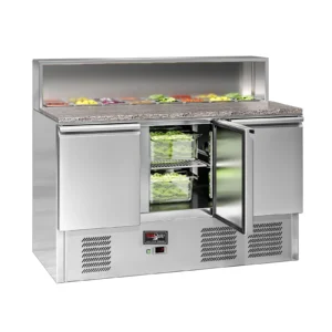 3 Door Open Top Stainless Steel Sandwich Prep Counter – PREP-OPEN-3DCH