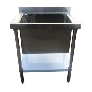 750mm Wide Stainless Steel Midi Pot Wash Sink with Undershelf – PW-750-CB-1