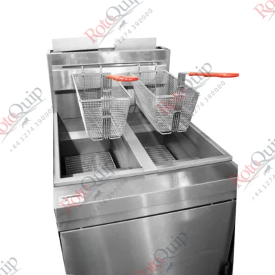 RC-400T – 17 Litre Large Double Tank Twin Basket 4 Burner Gas Fryer - Image 2