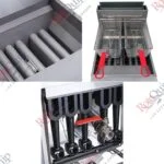 RGF-150 – 37 Litre X-Large Twin Basket 5 Burner Gas Fryer - Image 2