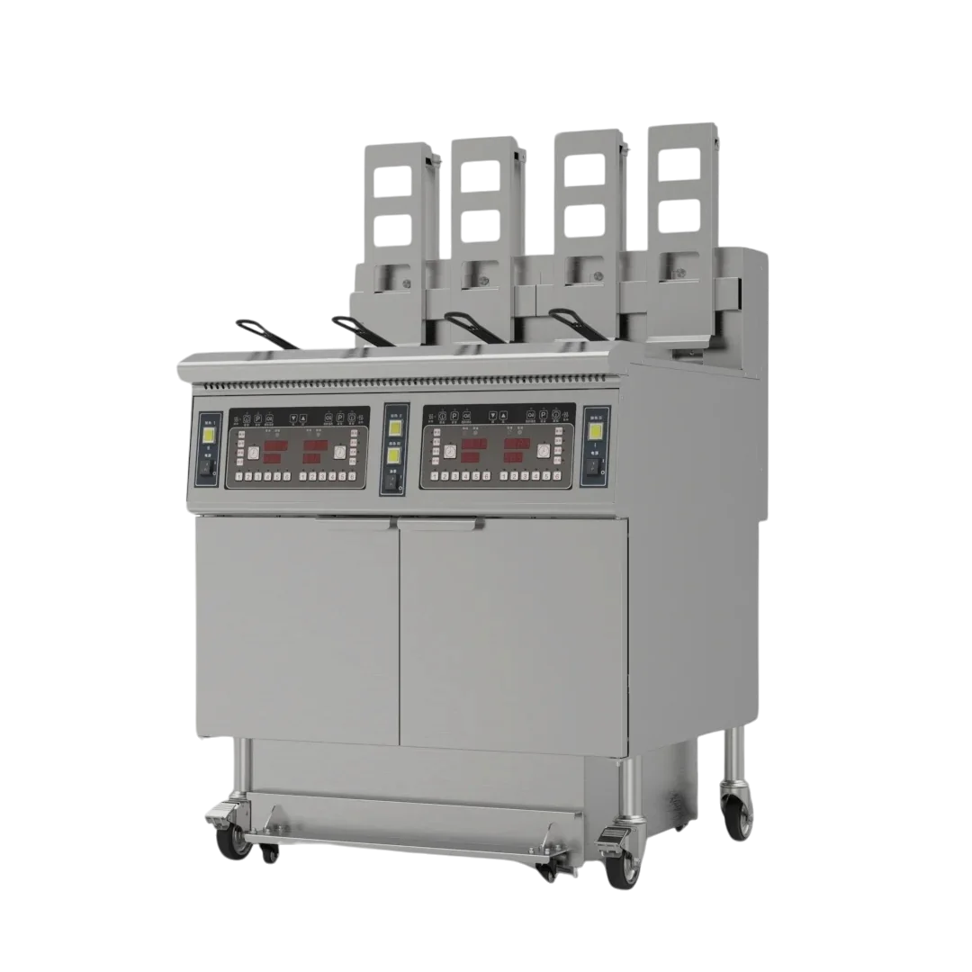 ROFE-44LF – Four Tank Four Basket Auto-Filtration + Auto-Lift Electric Fryer With Computer