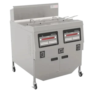 ROFG-24F – Twin Tank Four Basket Auto-Filtration Gas Fryer With Computer