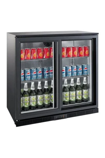 Double Sliding Door 210 Litre Back Bar Cooler – BKB-2DSL-CH