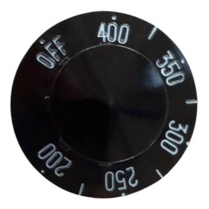 (CS) PITCO FRYER GAS THERMOSTAT BLACK CONTROL KNOB DIAL P6071273 200-400F