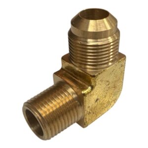 (CS) PITCO 60127401 BRASS MALE X MALE ELBOW BENT FITTING FOR GAS VALVE CONNECTION