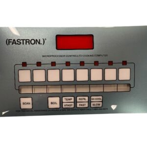(CS) HENNY PENNY FASTRON COMPUTER FRONT DISPLAY DECAL STICKER OVERLAY METALLIC PANEL