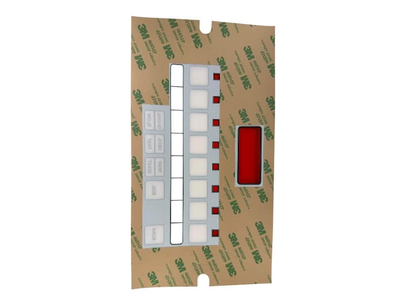 (CS) HENNY PENNY FASTRON COMPUTER FRONT DISPLAY DECAL STICKER OVERLAY METALLIC PANEL - Image 3