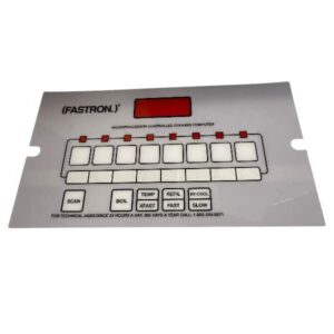 (CS) HENNY PENNY FASTRON COMPUTER FRONT DISPLAY DECAL STICKER OVERLAY GREY PANEL