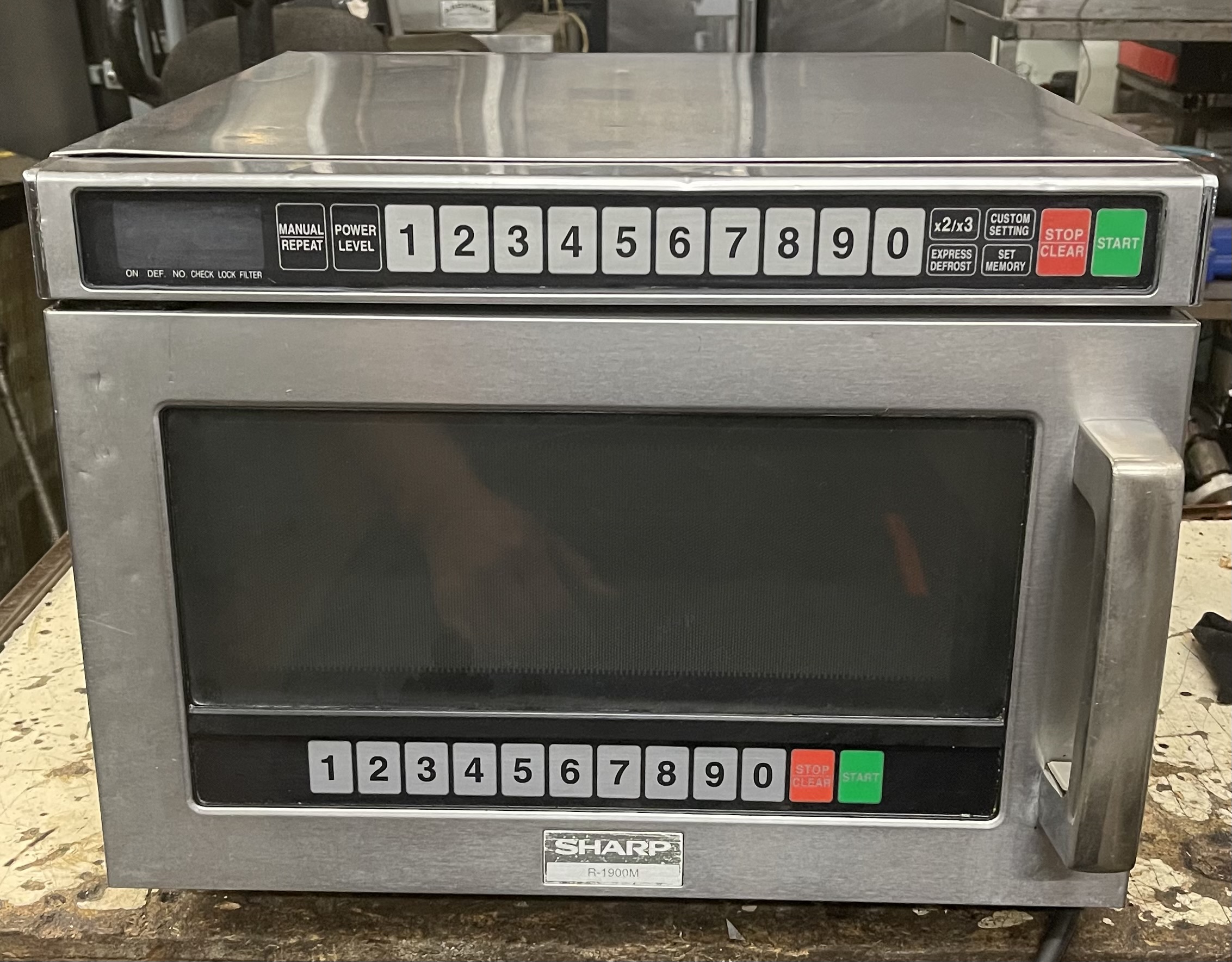 Sharp Microwave R1900M 1900W, Touch controls