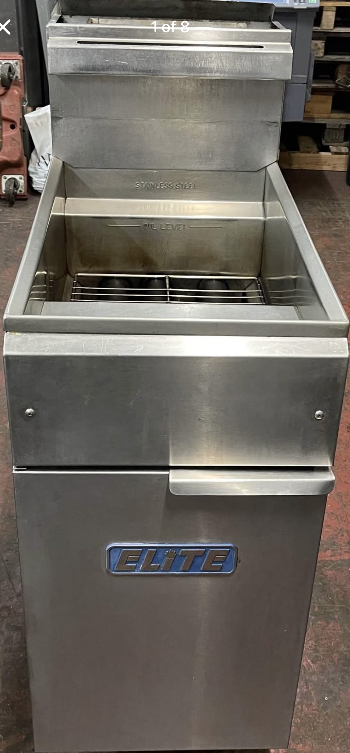 Elite Single Tank, Free Standing Natural Gas, Double Basket Fryer