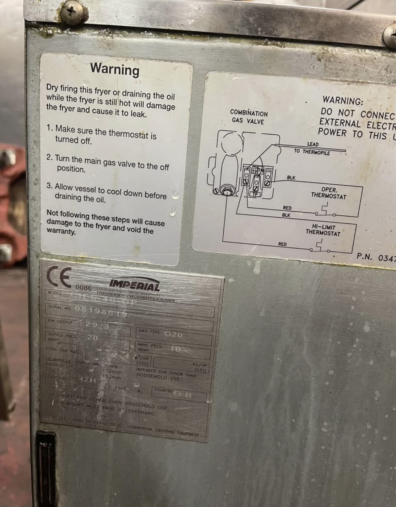 Imperial Free Standing Natural Gas Fryer IFS-40 - Image 9