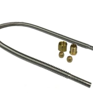 (CS) FLEXIBLE PILOT PIPE GAS VALVE TAP TO PILOT CONNECTION AND FEMALE / MALE NUT 6MM