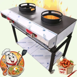 RCR-2CH – 2 Burner Chinese Wok Cooker