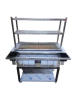 Robata-1M – 100cm Robata Flame Grill With 3 Tier Cooking - Image 11
