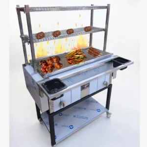 Robata-1M – 100cm Robata Flame Grill With 3 Tier Cooking