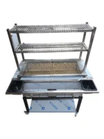 Robata-1M – 100cm Robata Flame Grill With 3 Tier Cooking - Image 4