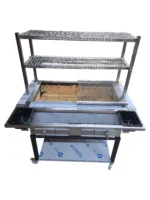 Robata-1M – 100cm Robata Flame Grill With 3 Tier Cooking - Image 9