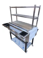 Robata-1M – 100cm Robata Flame Grill With 3 Tier Cooking - Image 10