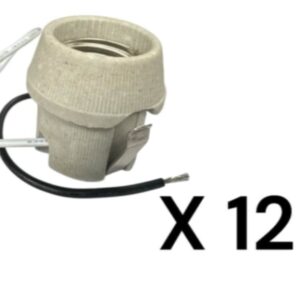 (C.S) 12 X HENNY PENNY 28294 PORCELAIN BULB LAMP SOCKET HOLDER HP28294 HCW-5 HCW-8