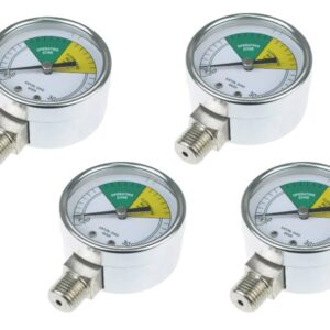(CS) 4 x PRESSURE GAUGE METER CLOCK HENNY PENNY FRYER 500 PFE-581, 561, 691 ,680 ,600