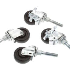(CS) HENNY PENNY (HP03007) ORIGINAL SET OF 4 X CASTOR / WHEELS FOR PRESSURE FRYER