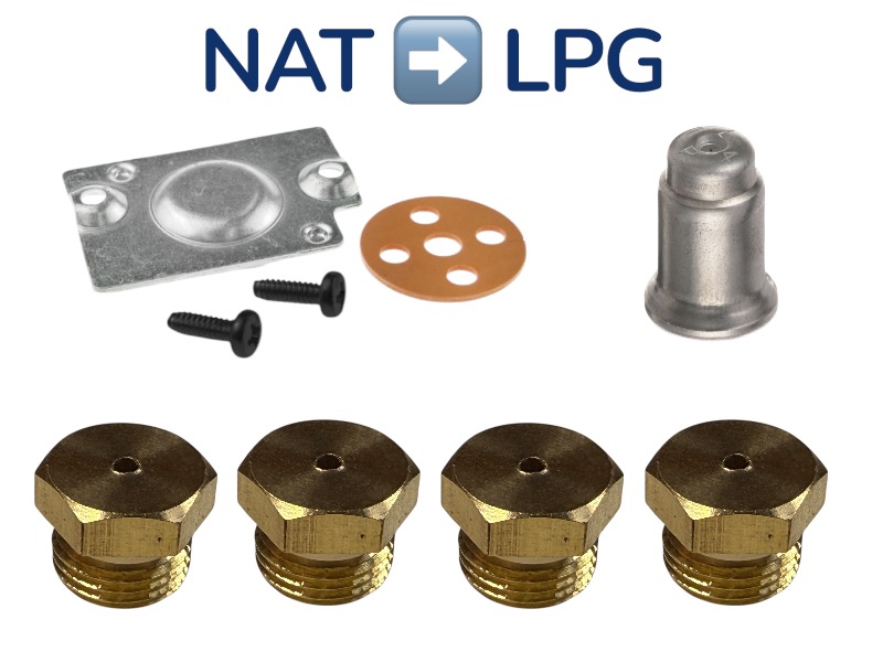 (CS) PITCO CHIP FRYER GAS CONVERT KIT FOR 45C 45C+ MODELS NAT TO LP LPG CONVERSION