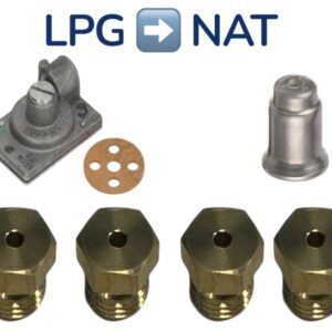 (CS) PITCO CHIP FRYER GAS CONVERT KIT FOR 35C 35C+ 4 BURNER LPG LP TO NAT CONVERSION