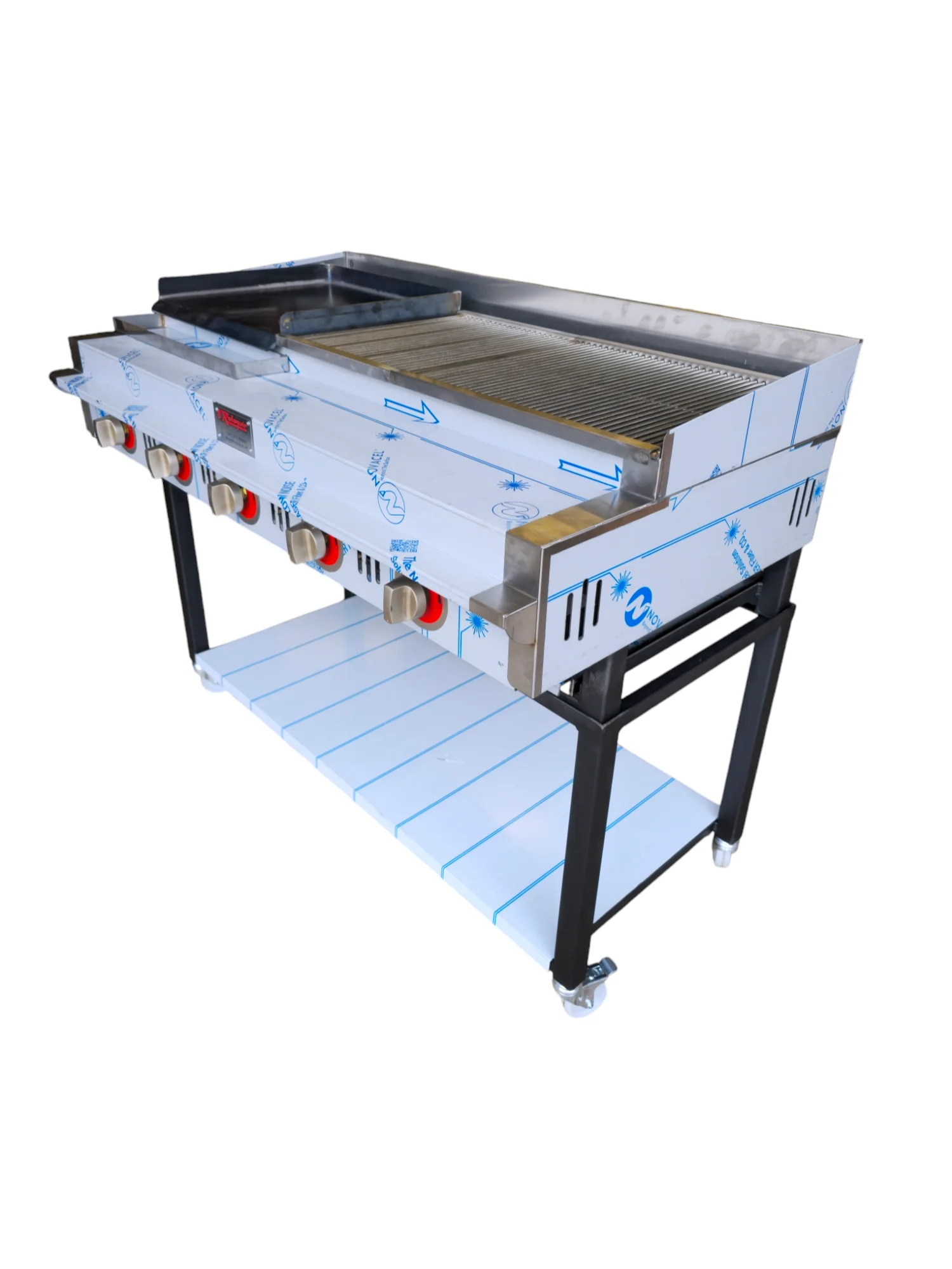 RCG-520 – Counter Top Gas Heavy Duty Lava Rock Char Grill 152 x 81 cm