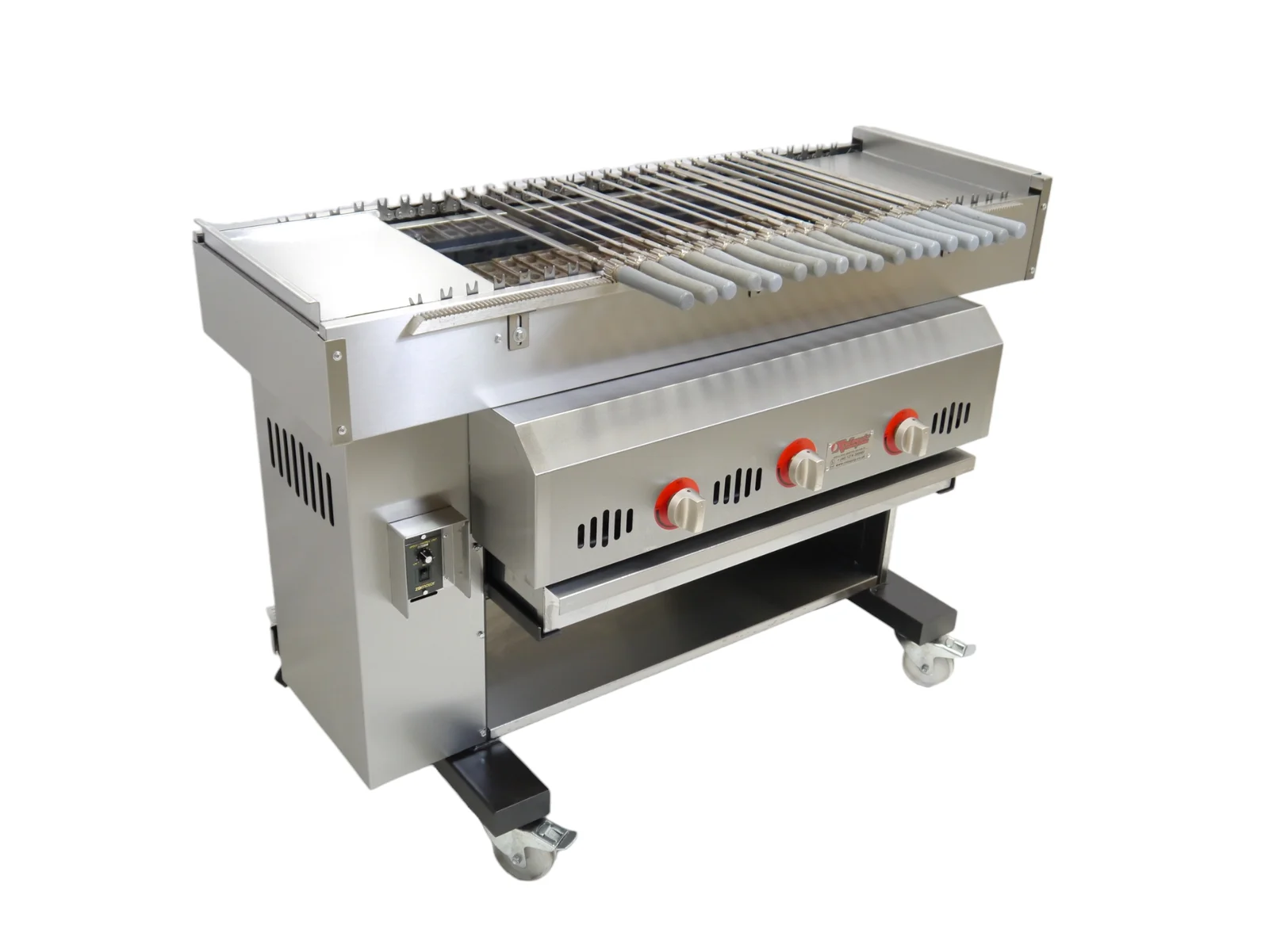 RCKM-2.5 135cm Automatic Gas Conveyor And Rotating Chargrill