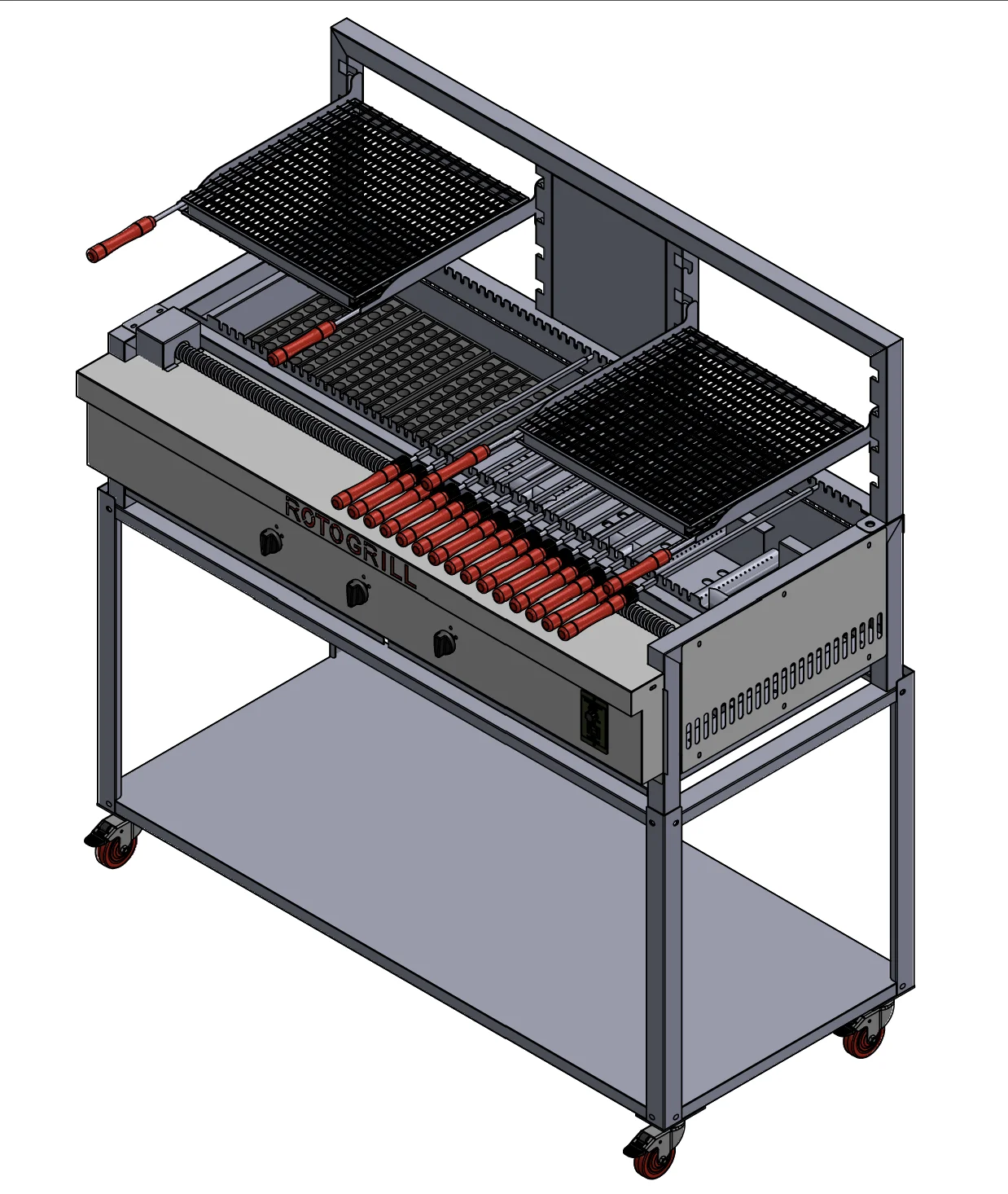 RCPG-48 – 120cm Two Tier Automatic Gas Pivoting Chargrill
