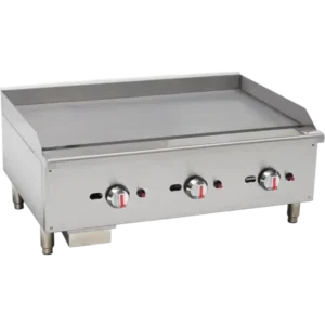 REGG-36S – 23kw Slim-Line Gas Flat Plate Griddle / 3 Burners