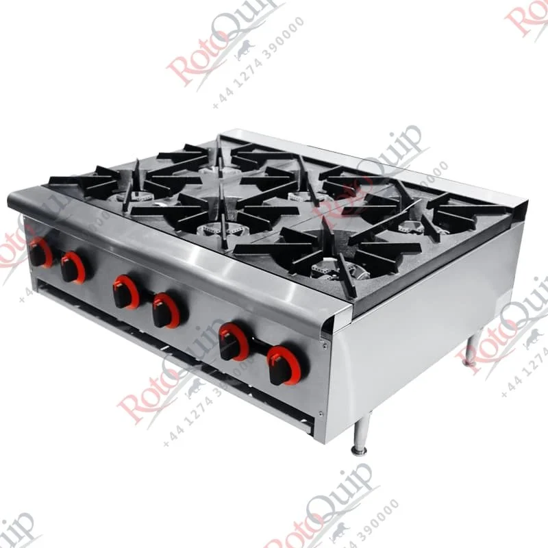 RGHP-6W – 6 Burner Table Top Gas Hotplate Cooker - Image 3