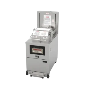 RPFE-591 – 8 Head Electric Chicken Pressure Fryer With Computer & Lid Lift System