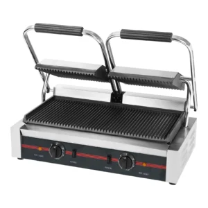 RPG-2MA Electric Double Contact Grill Top + Bottom Grooved