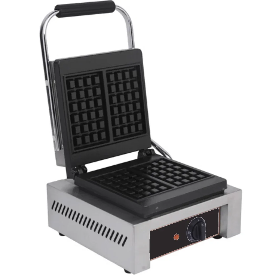 RWB-S – Electric Commercial Single Square Plate Waffle Maker