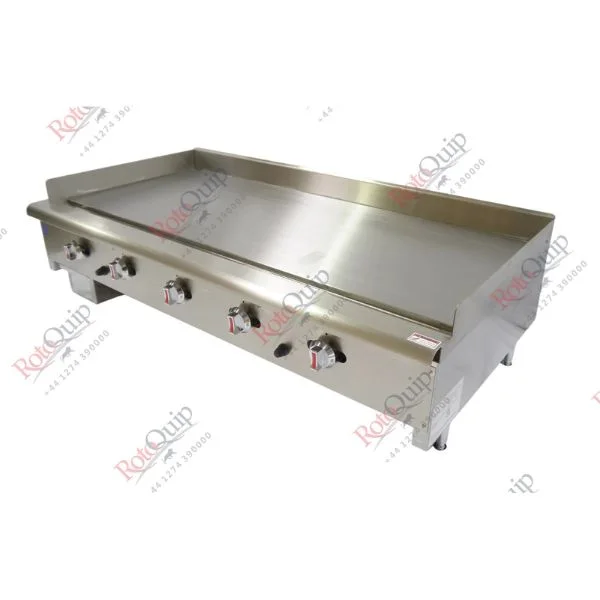 RCG-60C – 150cm Chrome Coated Professional Gas Flat Plate Griddle / 5 Burners