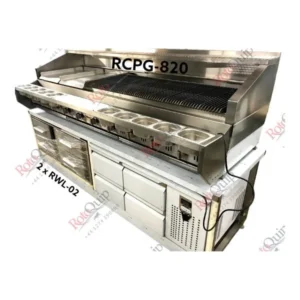 RCPG-820 – Deluxe Heavy Duty Gas Radiant Chargrill 244 x 95cm