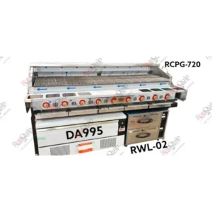 RCPG-720 – Deluxe Heavy Duty Gas Radiant Chargrill 213 x 95cm