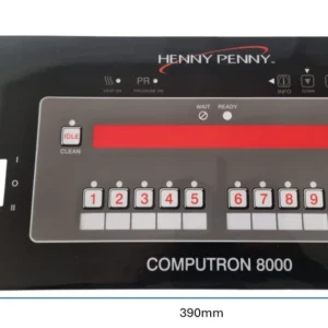(CS) HENNY PENNY 24849 COMPUTRON 8000 DISPLAY DECAL PANEL FACIA STICKER OVERLAY 3M