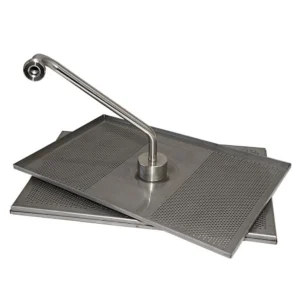(CS) HENNY PENNY GAS FRYER 3 PIECE MESH OIL SCREEN FILTER TRAYS AND OFFSET PIPE TUBE