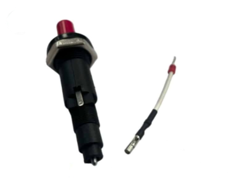 (CS) 18mm HEAVY DUTY PIEZO IGNITION SPARK BUTTON & CONVERTING LEAD PIN / SPADE END - Image 2